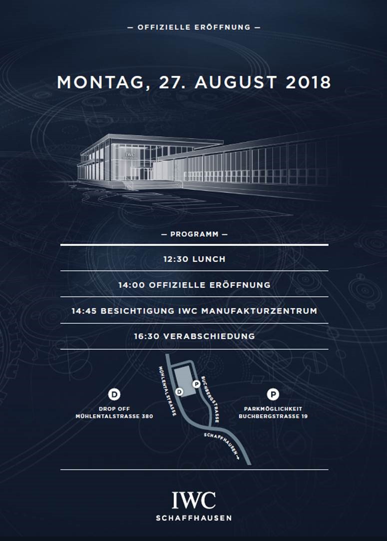 eröffnung manufaktur iwc